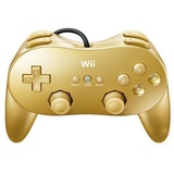 Controller -- Classic Controller Pro - Gold (Nintendo Wii)
